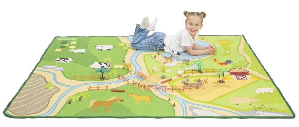 Spielteppich Bauernhof 200 x 150 cm